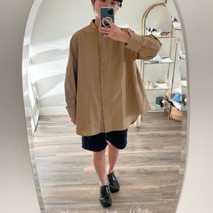 STUDIO NICHOLSON ASUKA SHIRT ALMOND